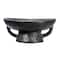 Hello Honey® 8" Black Reactive Glaze Stoneware Bowl with Handle & Base